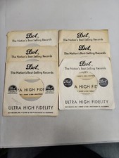 45 RPM 7" RECORD SLEEVES CO. SLEEVE 6 PACK SEE PHOTOS - Dot SLV75
