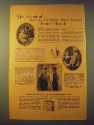1924 Fleischmann's Yeast Ad - The secret of clearer skin easier digestion