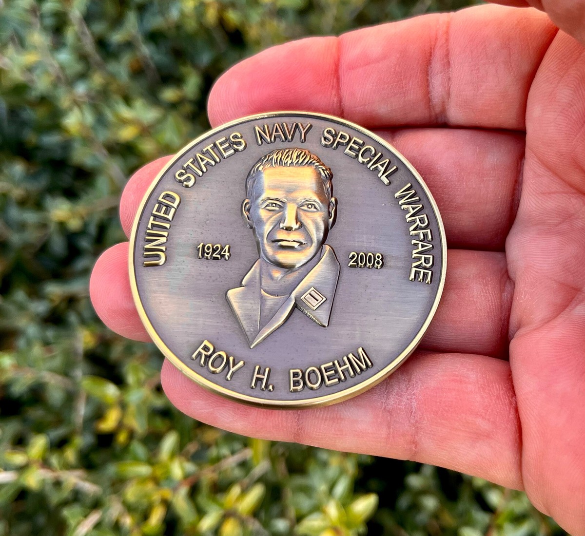 Navy Seal Team 2 Two Roy H. Boehm UDT 21 Trident Seals Challenge