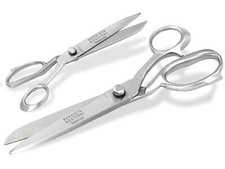 Schneiderschere Set Textilschere Stoffschere mit Mikroverzahnung 2-Teilig