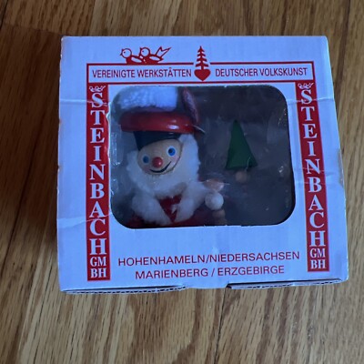 Steinbach Scottish Santa Christmas Ornament Handmade Germany in Original Box