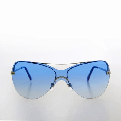 Gafas De Sol Vintage Con Lente Mono Azul - Pilar - Imagen 1 de 3