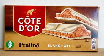 NEU 1 x Cote d'or Praline weiße Schokoriegel - 200g belgische Bouchee Geschenk