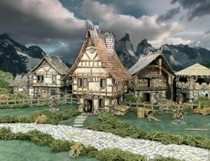 Battle Systems Terrain Fantasy Town House Modular Card D D Dnd Ebay