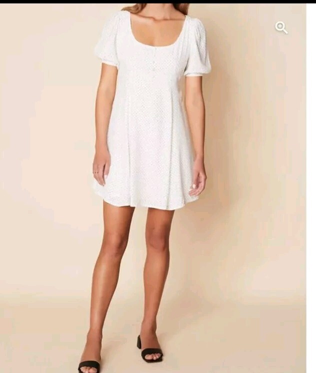 FAITHFULL THE BRAND TALIA MINI DRESS IN SOFIE DOT PRINT WHITE & BLACK  Retail 169 | eBay