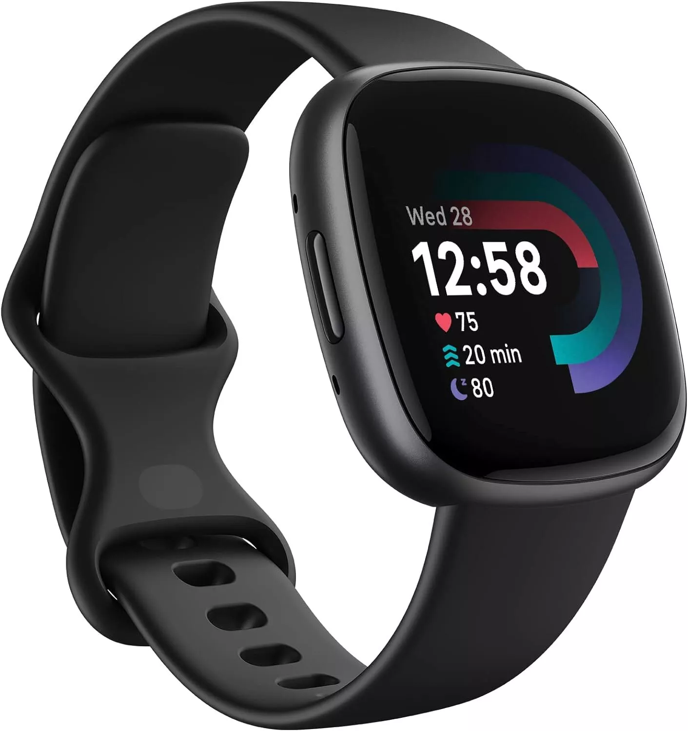 Fitbit Versa 4 Fitness Smartwatch 28.38mm GPS FB523BKBK