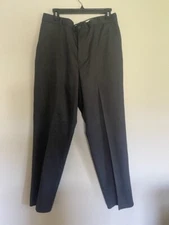 Men's Gray Flat Front Cintas Comfort Flex Work Uniform Pants Size 34x32