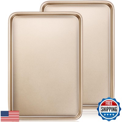Baking Sheet Pan Set of 2, Wildone Commercial Cookie Sheets for Baking, Nonst