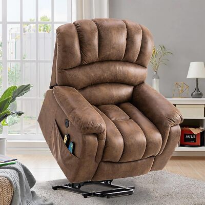 Large Electric Power Lift Recliner Chair with Heat Massage for