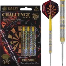 26 GRAM CUESOUL CHALLENGE  85% TUNGSTEN STEEL TIP DARTS TAPERED BARREL