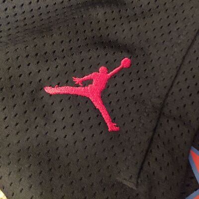 Nike Air Jordan x Trophy Room Black/Red/Blue/White Shorts Size L