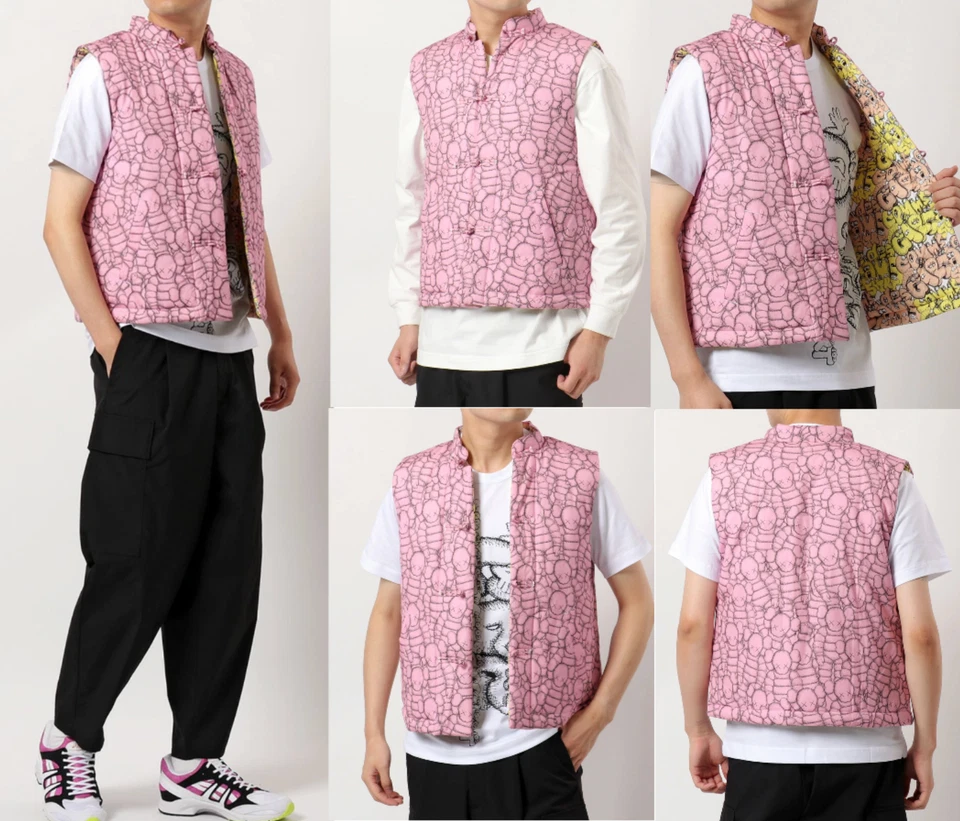 COMME DES GARÇONS SHIRT X KAWS ART COLLECTION GILET VEST WESTE JACKET  BNWT S - Bild 1 von 4