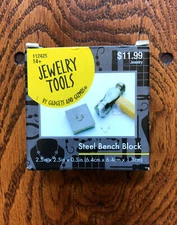 Jewelry Stamping Tools by Gadgets and Gizmos Steel Bench Block 2.5in New in Box