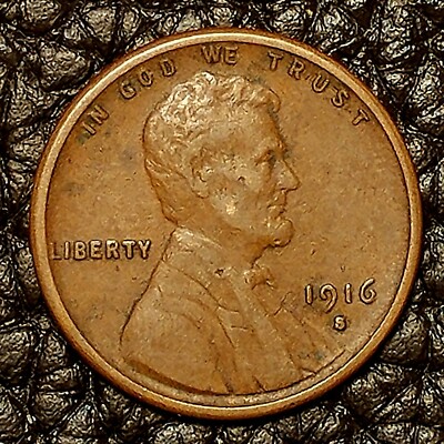1916-S Lincoln Wheat Cent ~ Very Fine (VF) Condition ~ COMBINED SHIPPING!