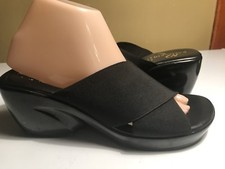 RAPISARDI  Black WedgevWonens Sandals Sz 9.5