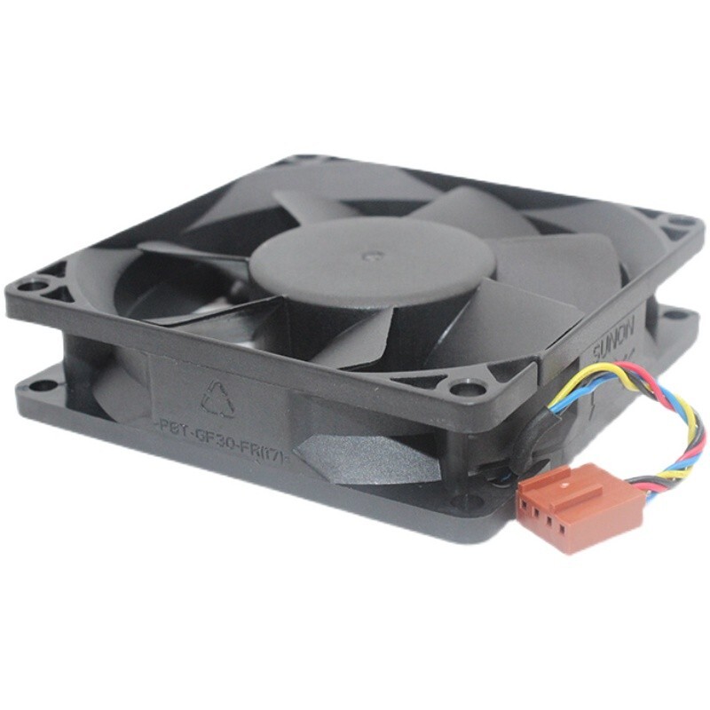 Ventilateur De Refroidissement SUNON 80x80x20 Mm 12V 3.84W - 4 Fils, Pour PC, Boîtier, électronique
