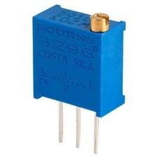 Image of Bourns 3296W-1-203LF 20K 10% Potentiometer Multi-Turn Cermet Trimming 3/8" 0.5W