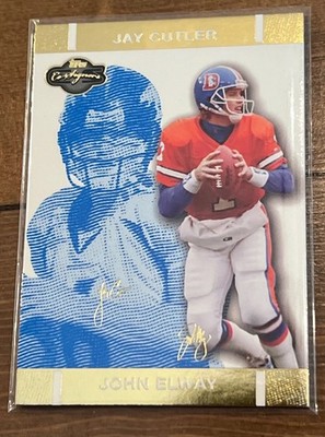 2007 Topps Co-Signers Changing Faces Gold #/349 John Elway Jay Cutler