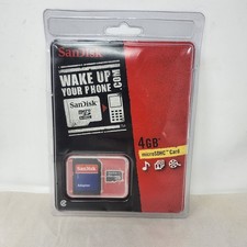 SanDisk 4GB microSD Memory Card with Adapter Class 4 Flash Storage New
