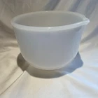 Vintage Glasbake White Milk Glass Mixing Bowl with Spout Made for Sunbeam #20CJ