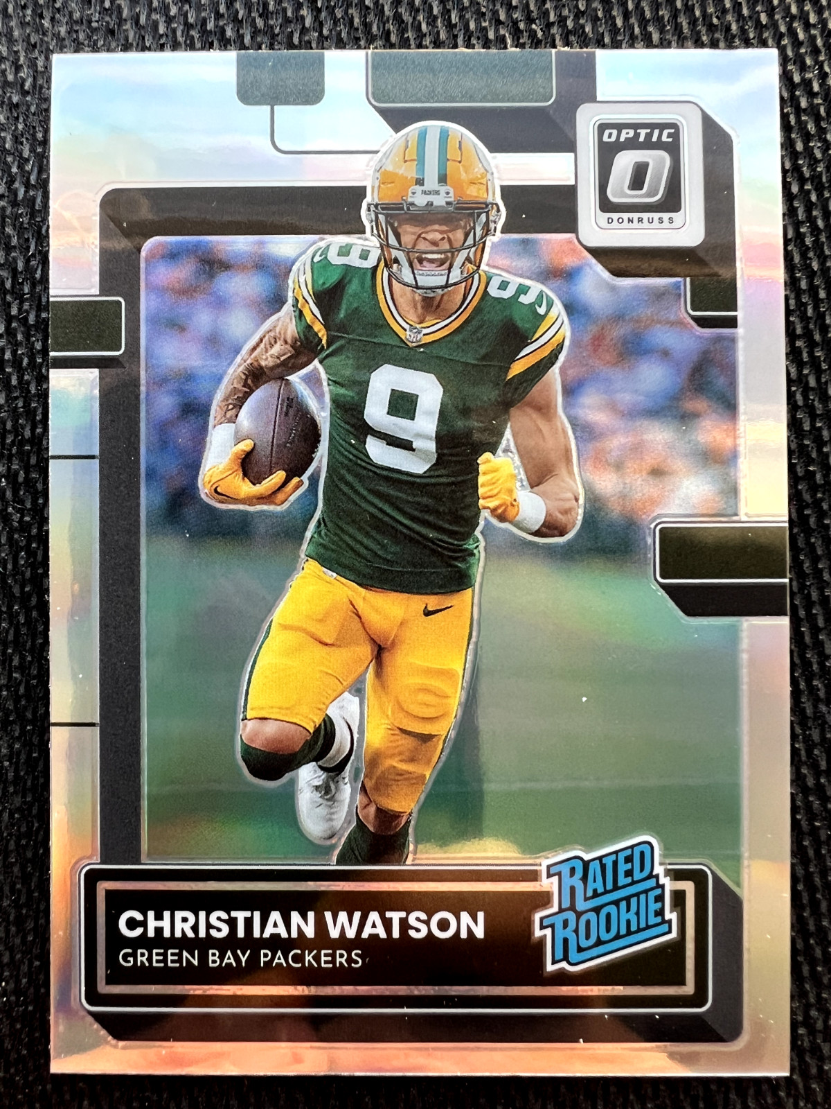 2022 CHRISTIAN WATSON DONRUSS OPTIC RATED ROOKIE RC HOLO SILVER PACKERS 219