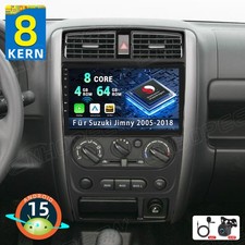 8Kern 4+64GB Android 15 Autoradio Carplay Navi SWC BT Für Suzuki Jimny 2005-2018