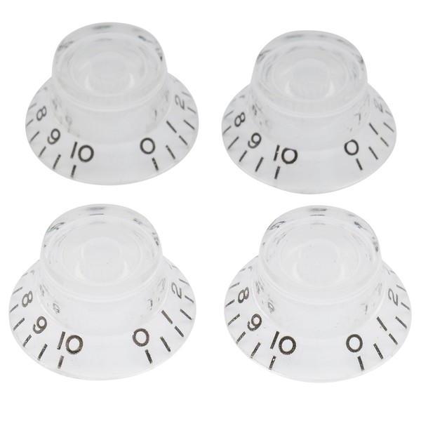 Musiclily 4Pcs Transparent Klar Metric Kunststoff Drehzahlregelung-image