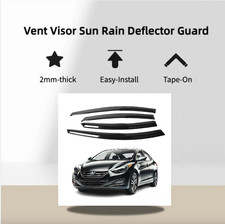 Window Visor Sun Rain Deflector Guard Fits For Hyundai Elantra 2011-2018 Window Visor Sun Rain Deflector Guard Fits For Hyundai Elantra 2011-2018