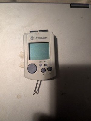 Sega Dreamcast White VMU Virtual Memory Unit Card Save Data For Games Pack OEM