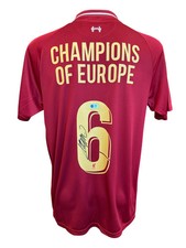 JURGEN KLOPP SIGNED 18/19 LFC CHAMPIONS OF EUROPE GOLD SHIRT (ACG CERT AG17191)
