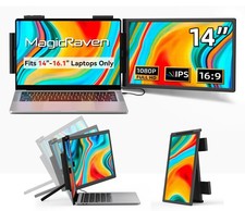 Laptop Screen Extender, 14" 1080P Portable Monitor, Type-C HDMI Plug and Play...