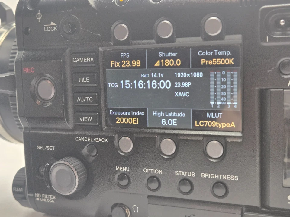 *4K UPGRADE* Sony PMW-F5 CineAlta Camcorder w/ EL-100 EVF V-Mount, Case, SXS - Image 4 of 4