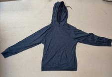 Zella Athletic Hooded Sweatshirt, Dark Grey, Small