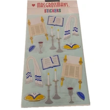 Mrs. Grossman Retired Stickers Pack Judaica Sealed New 3 Sheets Rare Candles
