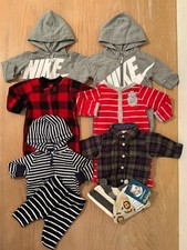 Nike, Carter's, Gerber Infant Boys Winter Clothing Lot of 8 Size Newborn