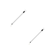  2 Pieces Extendable Clothes Pole Coat Hanger Metal Rail Clothing for Hanging