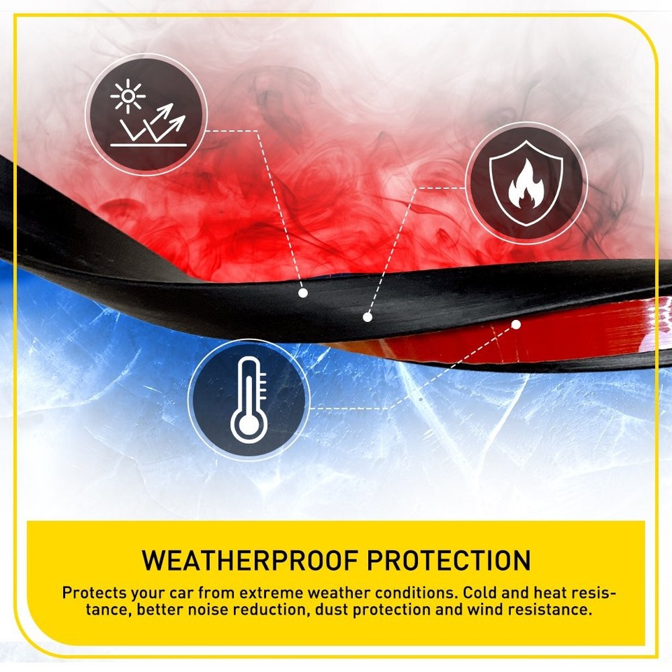 5M T-Shape Rubber Seal Strip Car-Edge Moulding Trim Bumper Lip Side