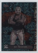 2025 Topps Chrome WWE x Cactus Jack Teal Laser Refractor /175 Rey Mysterio 15h1