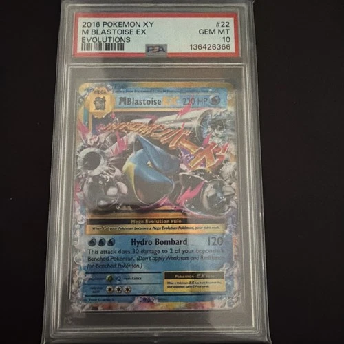 2016 Pokemon XY Evolutions M Blastoise EX #22 PSA 10 GEM MINT