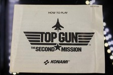 NO GAME- Authentic Manual ONLY TOP GUN SECOND MISSION Nintendo NES