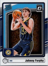 2024-25 Panini Donruss Optic - Rated Rookie Johnny Furphy #261 (RC) - Pacers