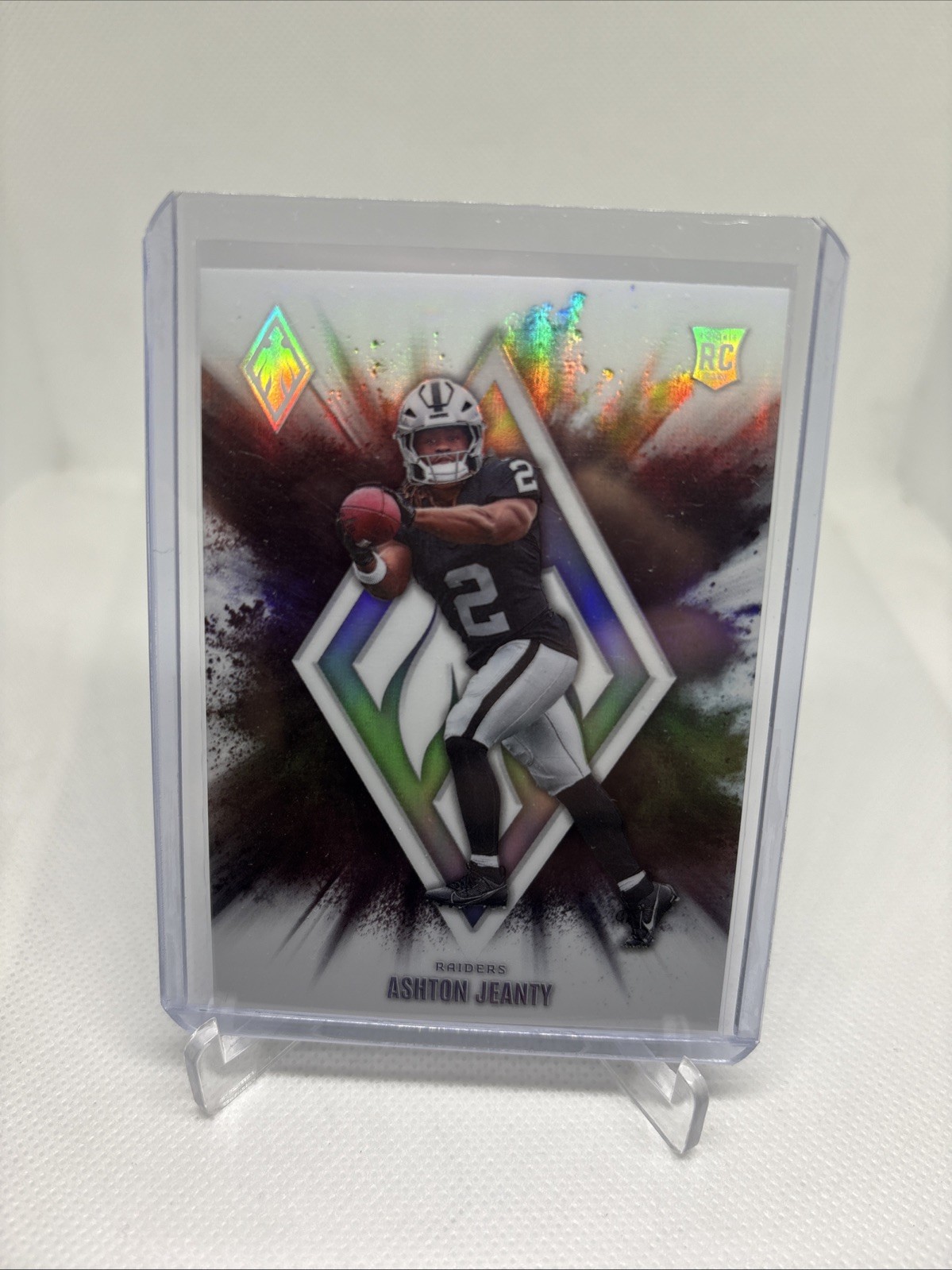 2025 Phoenix Ashton Jeanty Color Blast Case Hit Las Vegas Raiders RC SSP #13