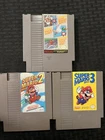 Super Mario Bros ~ 1 2 3 TRILOGY + Duck Hunt + Track Meet ~ Nintendo NES ~ Clean