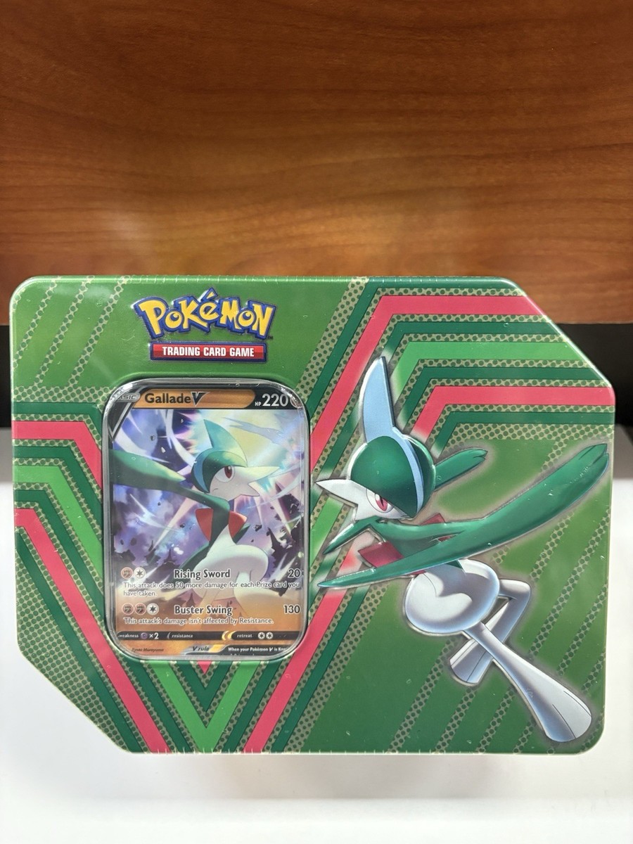 Pokemon 2022 Collectors Hidden Potential Tin GALLADE V 5 packs & Foil Promo  New