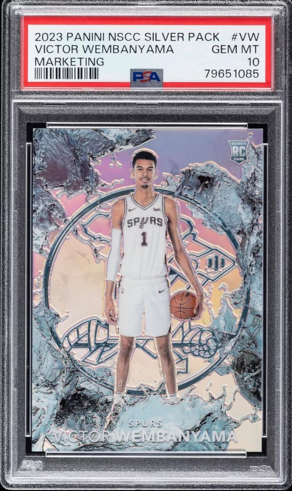 2023 Panini NSCC VICTOR WEMBANYAMA #VW Marketing PSA 10