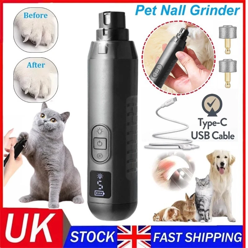 Pet Dog Cat Grinder Trimmer Clipper Electric Nail Grooming Tool File Claw Care*