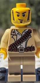 LEGO Jake Raines Minifigure pha009 Pharaoh's Quest w/ Rifle 7325 7327 7305 30091