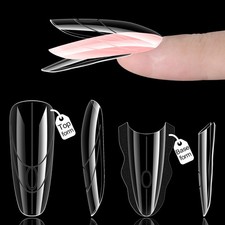 Furtherpretty Sandwich Dual Nail Forms, Oval Almond Builder 15 Sizes,