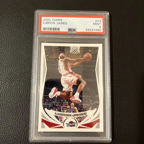 2004 Topps LEBRON JAMES PSA 9 Graded Card MINT #23 NBA Cleveland Cavaliers