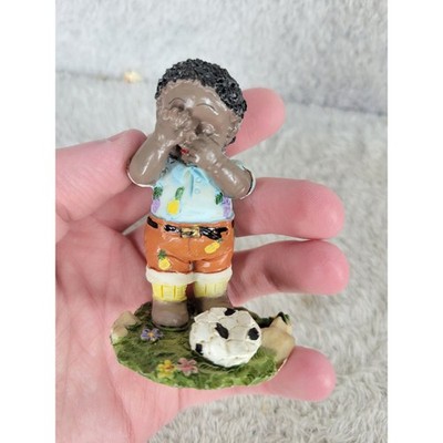 CWI Special Issue For Brooklyn NY Boy Figurine Playing Soccer Made In China